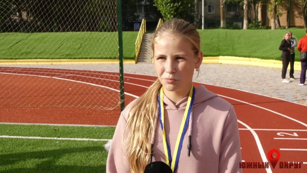 Ирина Чумак, победительница в кроссе на дистанции 1000 метров