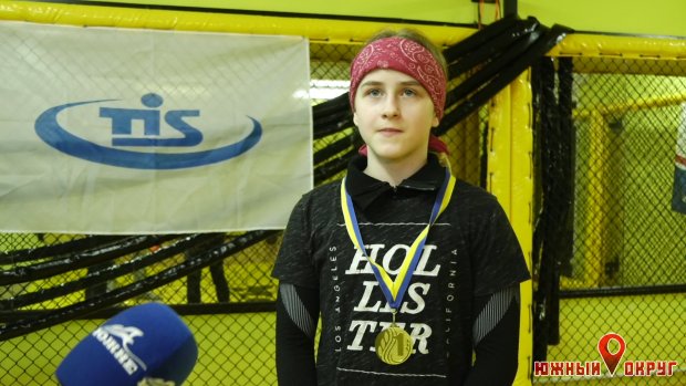 Кира Качуровская, победительница всеукраинского турнира по кикбоксингу.