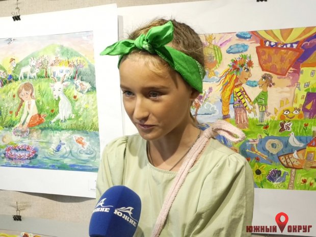 Анита Андронова, художница — победительница южненского конкурса “Цветущая Украина‟.