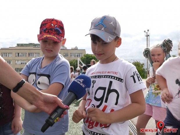 Максим, воспитанник летнего детского лагеря “Крепыш‟.