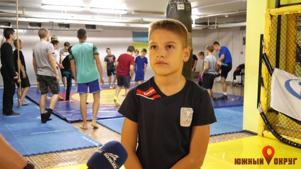 Евгений Самокиш, спортсмен СК “Атом‟, 9 лет.