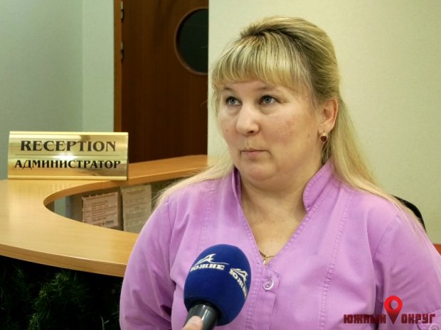 Вера Волынец, медсестра-регистратор лечебно-реабилитационного отделения ФСК “Олимп‟.