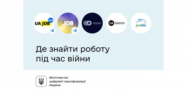 Минцифры: сервисы для трудоустройства во время войны в Украине или за границей