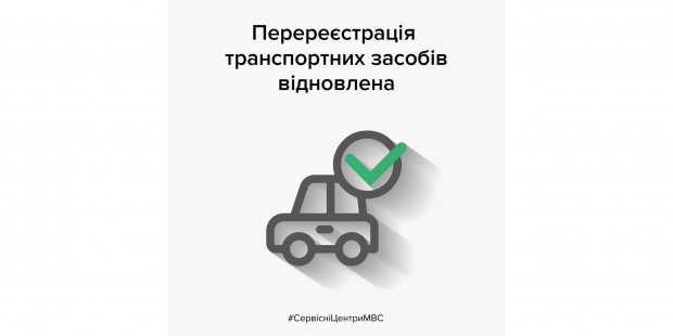 В сервисных центрах МВД возобновили услугу по перерегистрации транспортного средства